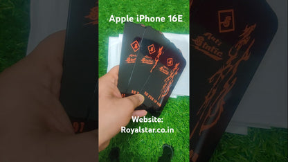 Apple iPhone 16E Premium Quality Tempered Glass Screen Protector Guard ( Pack of 3 ) - Royal Star