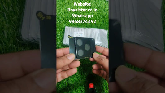 Realme GT 6T / Realme GT 6 Royal Star 3D 9H Mobile Camera Protection Glass Guard Protector (Pack of 2)