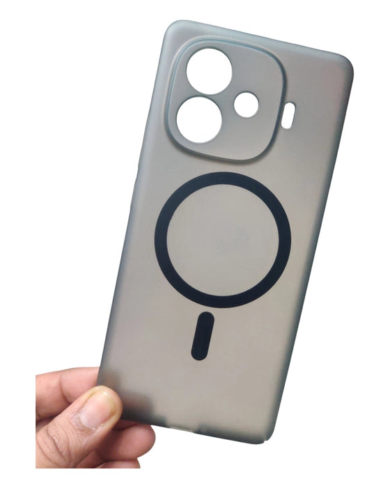 iQOO Neo 10R 5G Premium Quality Magsafe Matte Hard Plastic Back Cover Case - Royal Star