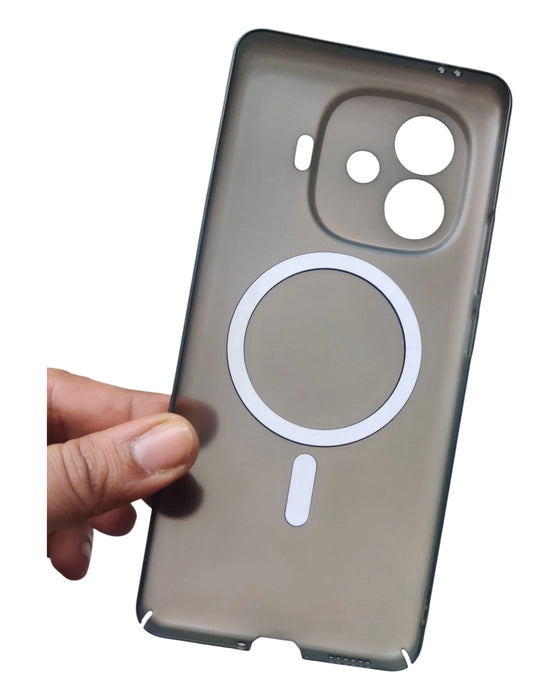 iQOO Neo 10R 5G Premium Quality Magsafe Matte Hard Plastic Back Cover Case - Royal Star