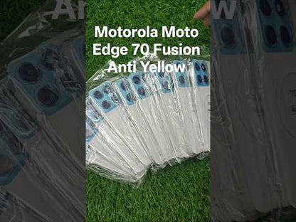 Motorola moto Edge 70 Fusion 5G Anti Yellow Premium Quality Magsafe Crystal Clear Hard Plastic Back Cover Case