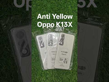 Oppo K13x 5G Anti Yellow Premium Magsafe Crystal Clear Hard Plastic Back Cover Case