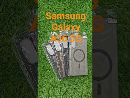 Samsung Galaxy A56 / A36 5G Magsafe Premium Quality Leather ( Side Soft, Back Hard ) Back Cover Case