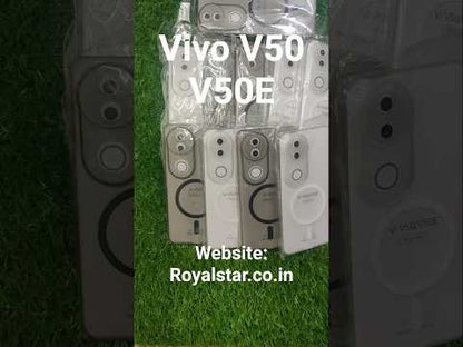 Vivo V50 / V50E / Vivo T4R / iQOO Z10R Premium Quality Magsafe Matte Hard Plastic Back Cover Case