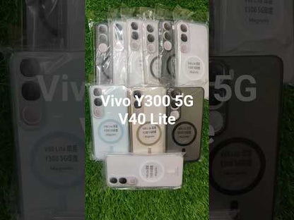 Vivo Y300 5G Premium Quality Magsafe Matte Hard Plastic Back Cover Case