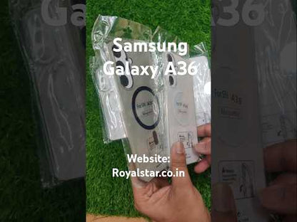 Samsung Galaxy A36 / Galaxy A56 5G Anti Yellow Premium Quality Magsafe Crystal Clear Hard Plastic Back Cover Case