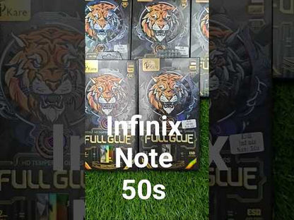 Infinix Note 50s Full Glue Curved Tempered Glass Screen Protector Guard