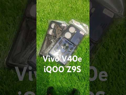 Premium Quality Tough Armor Sliding Camera Shield Cover & Ring Holder Stand Back Cover Case For Vivo V40E & iQOO Z9S 5G