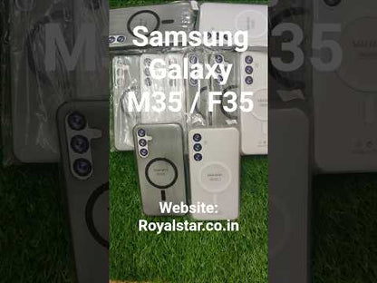 Samsung Galaxy M35 / F35 5G Premium Quality Magsafe Matte Hard Plastic Back Cover Case