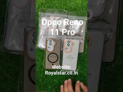 Oppo Reno 11 Pro 5G Royal Star Premium Quality Magsafe Matte Hard Plastic Back Cover Case