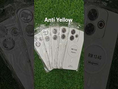Xiaomi Redmi 13 5G / Redmi 13 4G / Poco M6 Plus 5G Anti Yellow Premium Magsafe Crystal Clear Hard Plastic Back Cover Case