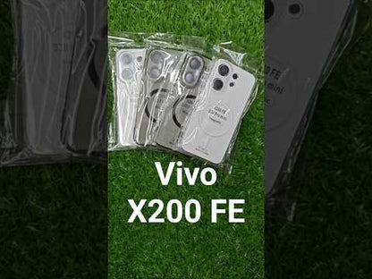 Vivo X200 FE / Vivo X200FE 5G Anti Yellow Premium Quality Magsafe Crystal Clear Hard Plastic Back Cover Case