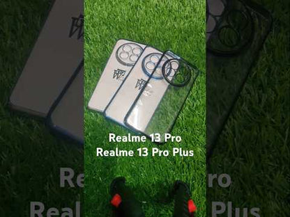 Realme 13 Pro / Realme 13 Pro Plus Premium Quality Hard Plastic Transparent Side Chrome Back Cover Case
