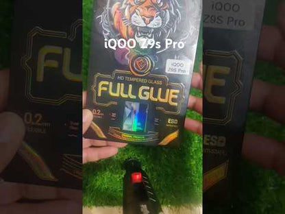Full Glue Curved Tempered Glass Screen Protector Guard for iQOO Z9S Pro