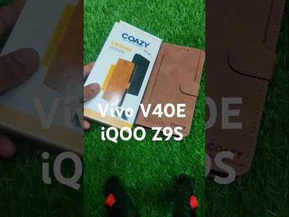Vivo V40E / iQOO Z9s 5G Premium Quality Leather Flip Cover Back Case