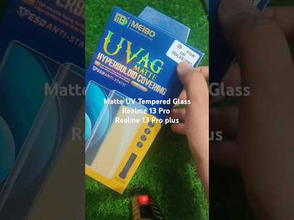 Realme 13 Pro / Realme 13 Pro Plus Premium Quality Matte UV Curved Tempered Glass Screen Protector Guard