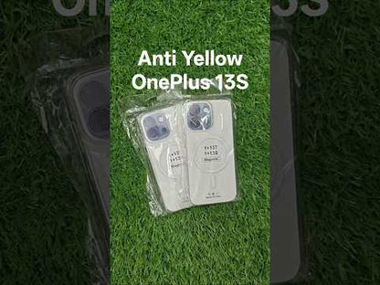 OnePlus 13s 5G / OnePlus 13T 5G Anti Yellow Premium Quality Magsafe Crystal Clear Hard Plastic Back Cover Case