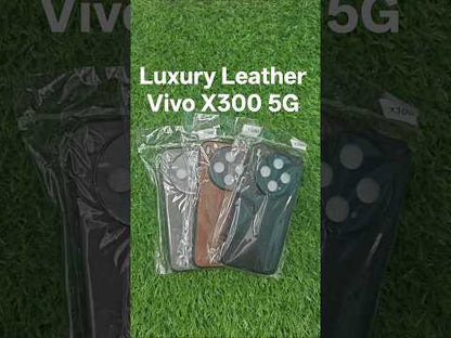 Vivo X300 5G Luxury Leather ( Side Soft, Back Hard ) Premium Quality Back Cover Case