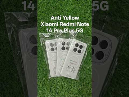 Xiaomi Redmi Note 14 Pro Plus 5G Anti Yellow Premium Quality Magsafe Crystal Clear Hard Plastic Back Cover Case