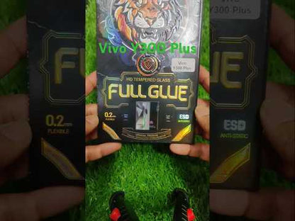 Full Glue Curved Tempered Glass Screen Protector Guard for Vivo Y300 Plus