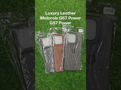 Motorola Moto G67 Power / G 67 Power / G57 / G 57 Power 5G Luxury Leather ( Side Soft, Back Hard ) Premium Quality Back Cover Case