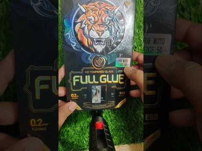 Full Glue Curved Tempered Glass Screen Protector Guard for Motorola Moto Edge 50
