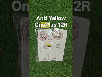 OnePlus 12R 5G Anti Yellow Premium Magsafe Crystal Clear Hard Plastic Back Cover Case