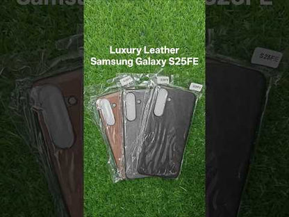 Samsung Galaxy S25FE / S25 FE 5G Luxury Leather ( Side Soft, Back Hard ) Premium Quality Back Cover Case
