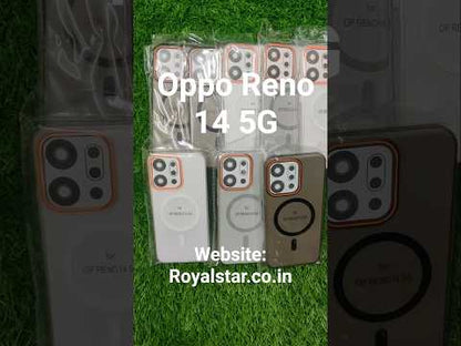 Oppo Reno 14 / Reno14 5G Royal Star Premium Quality Magsafe Matte Hard Plastic Back Cover Case