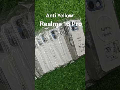 Realme 16 Pro 5G Anti Yellow Premium Quality Magsafe Crystal Clear Hard Plastic Back Cover Case