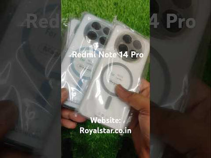 Xiaomi Redmi Note 14 Pro Premium Quality Magsafe Matte Hard Plastic Back Cover Case