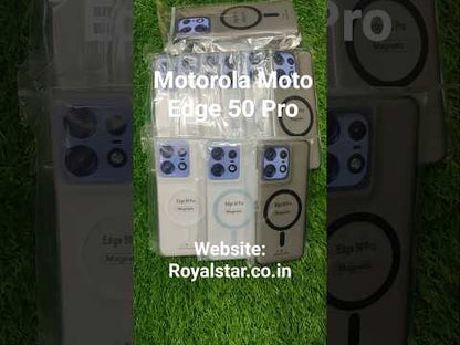 Motorola Moto Edge 50 Pro Premium Quality Magsafe Matte Hard Plastic Back Cover Case
