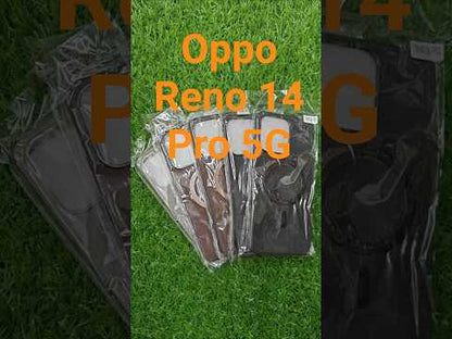 Oppo Reno 14 Pro 5G Magsafe Premium Quality Leather ( Side Soft, Back Hard ) Back Cover Case
