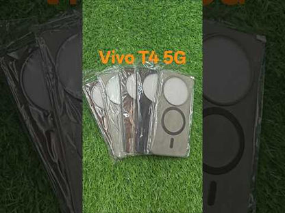 Vivo T4 (5G) / iQOO Z10 / Vivo Y300 Pro (5G) Magsafe Premium Quality Leather ( Side Soft, Back Hard ) Back Cover Case