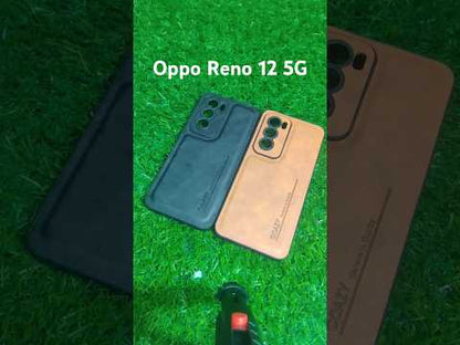 Oppo Reno 12 5G Premium Quality Silicon Leather Back Cover Case