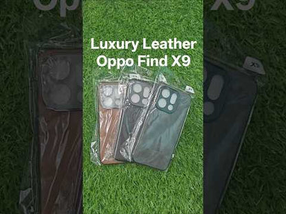 Oppo Find X9 5G Luxury Leather ( Side Soft, Back Hard ) Premium Quality Back Cover Case