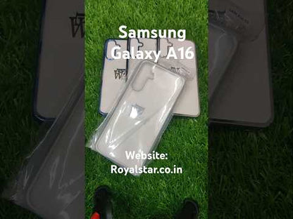 Samsung Galaxy A16 5G Premium Quality Hard Plastic Transparent Side Chrome Back Cover Case