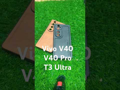 Vivo V40 / V40 Pro / T3 Ultra 5G Premium Quality Silicon Leather Back Cover Case