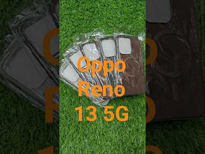 Oppo Reno 13 5G Magsafe Premium Quality Leather ( Side Soft, Back Hard ) Back Cover Case
