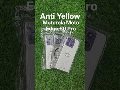 Motorola Moto Edge 60 Pro 5G Anti Yellow Premium Quality Magsafe Crystal Clear Hard Plastic Back Cover Case