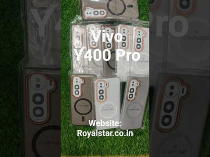 Vivo Y400 Pro Royal Star Premium Quality Magsafe Matte Hard Plastic Back Cover Case