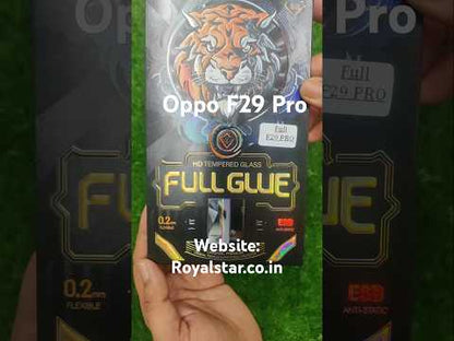 Oppo F29 Pro 5g Full Glue Curved Tempered Glass Screen Protector Guard