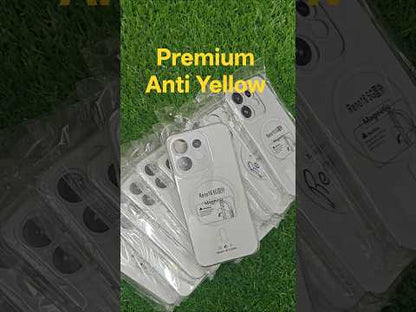 Oppo Reno 16 5G / Oppo Reno16 5G Anti Yellow Premium Quality Magsafe Crystal Clear Hard Plastic Back Cover Case