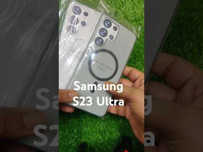 Samsung S23 Ultra 5G Premium Quality Magsafe Matte Hard Plastic Back Cover Case