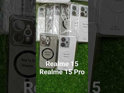 Realme 15 Pro / Realme 15 5G Anti Yellow Premium Quality Magsafe Crystal Clear Hard Plastic Back Cover Case