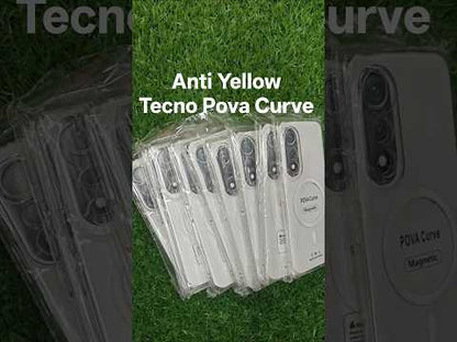 Tecno Pova Curve 5G Anti Yellow Premium Quality Magsafe Crystal Clear Hard Plastic Back Cover Case