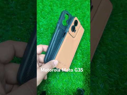 Motorola Moto G35 5G Premium Quality Silicon Leather Back Cover Case