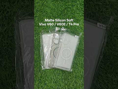 Vivo V60 / V60E / T4 Pro 5G Premium Quality Matte Silicon Soft Back Cover Case ( No Magsafe, Only Design )