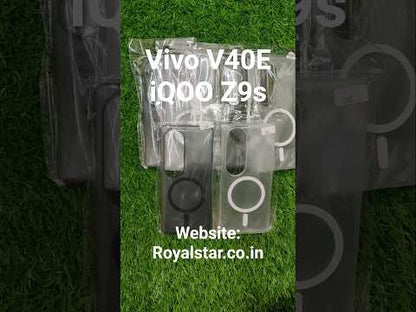 Vivo V40E & iQOO Z9S Premium Quality Magsafe Matte Hard Plastic Back Cover Case