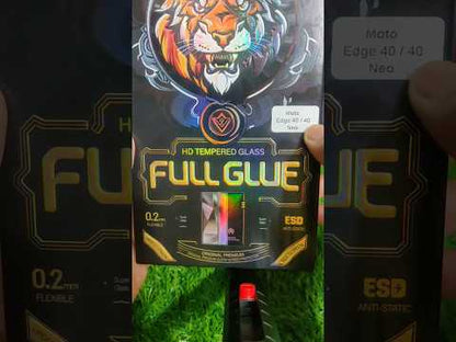 Full Glue Curved Tempered Glass Screen Protector Guard for Motorola Edge 40